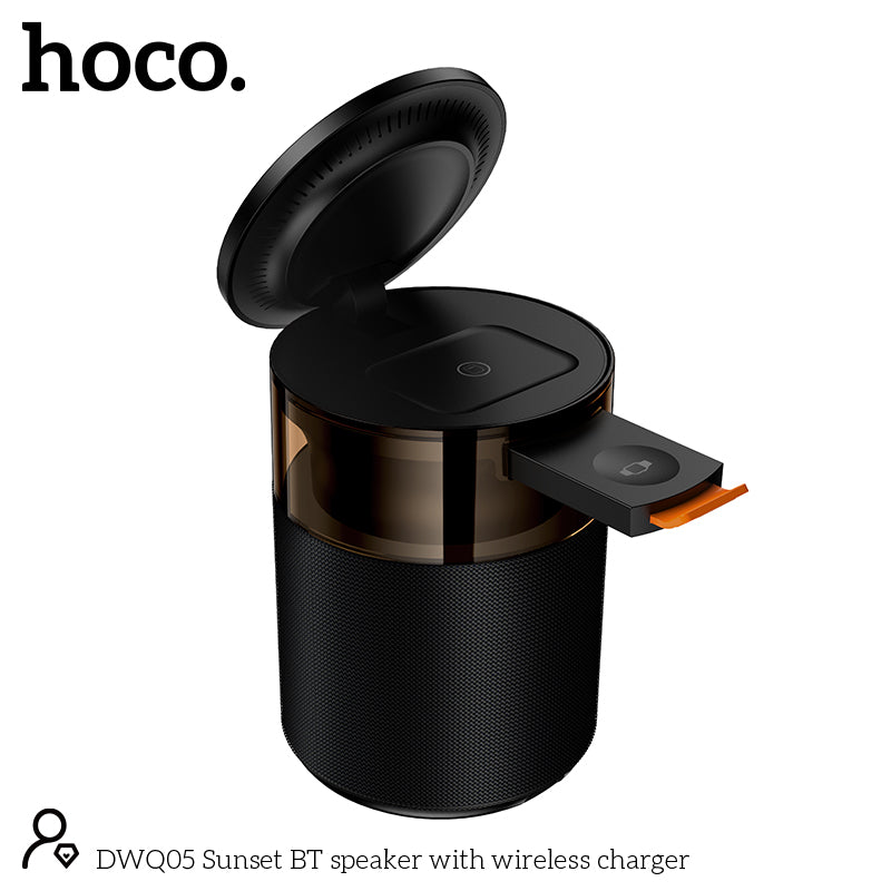 15W 4-in-1 Magnetic Wireless Fast Charger, with Wireless Speaker, Ambient Light (DWQ05)
