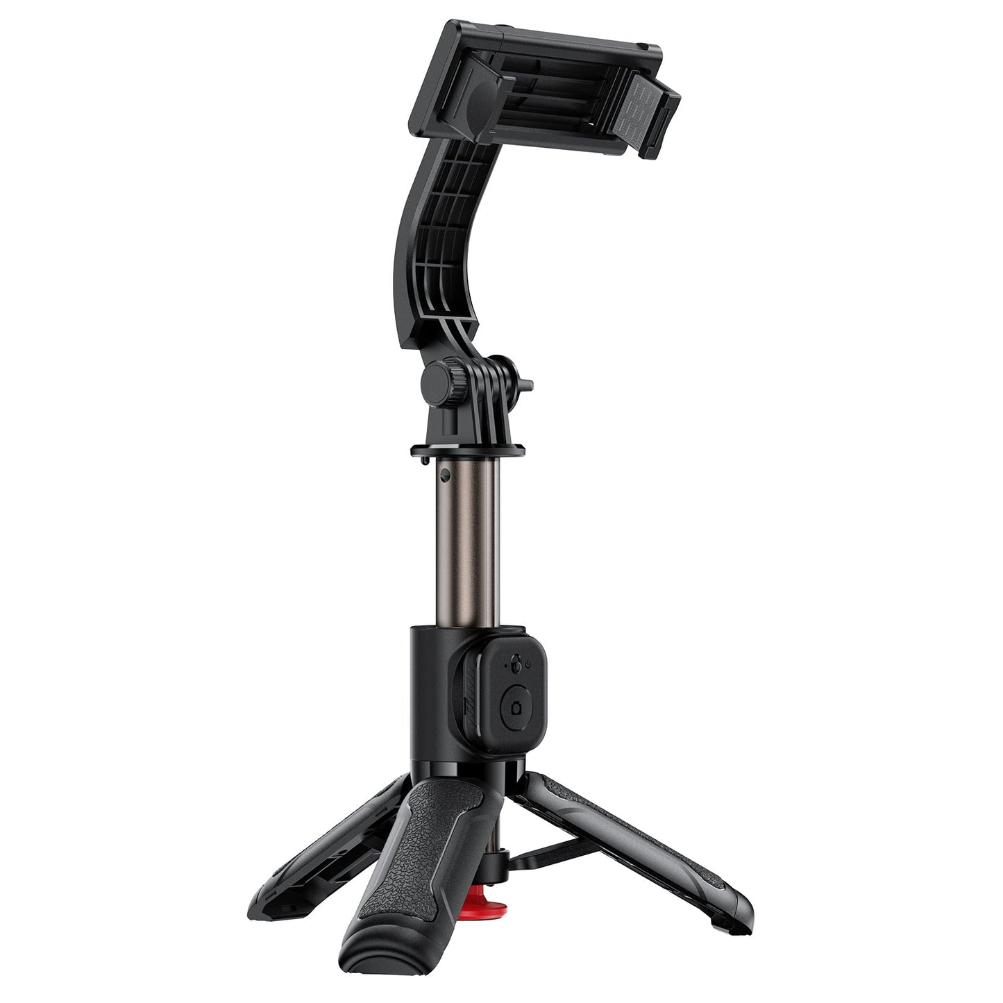 Premium 0.63m Selfie Stick with Drop-to-Open Tripod | Mini Portable Aluminum Stand with Bluetooth Remote (E43)