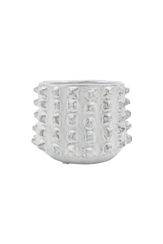 Izak Off-White Glaze Planter Small
