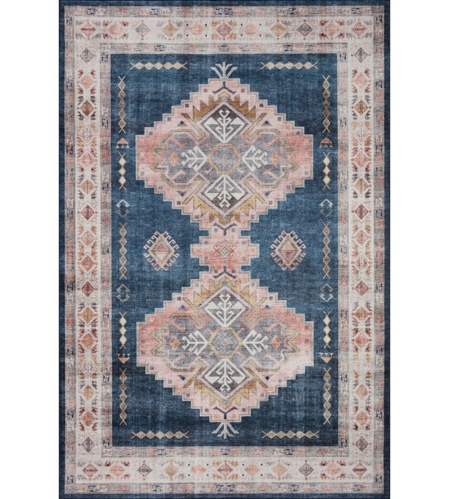 Heidi Rug - Denim Blush