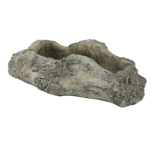 Log Cement Planter