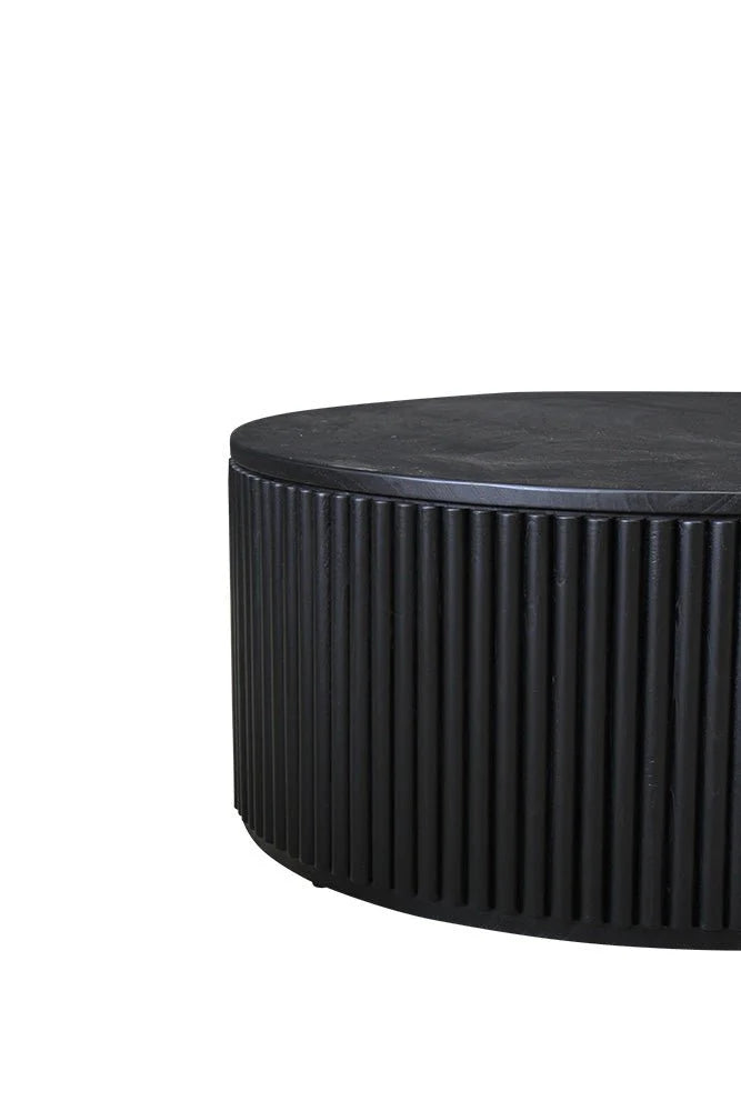 Amore Round Coffee Table - Black
