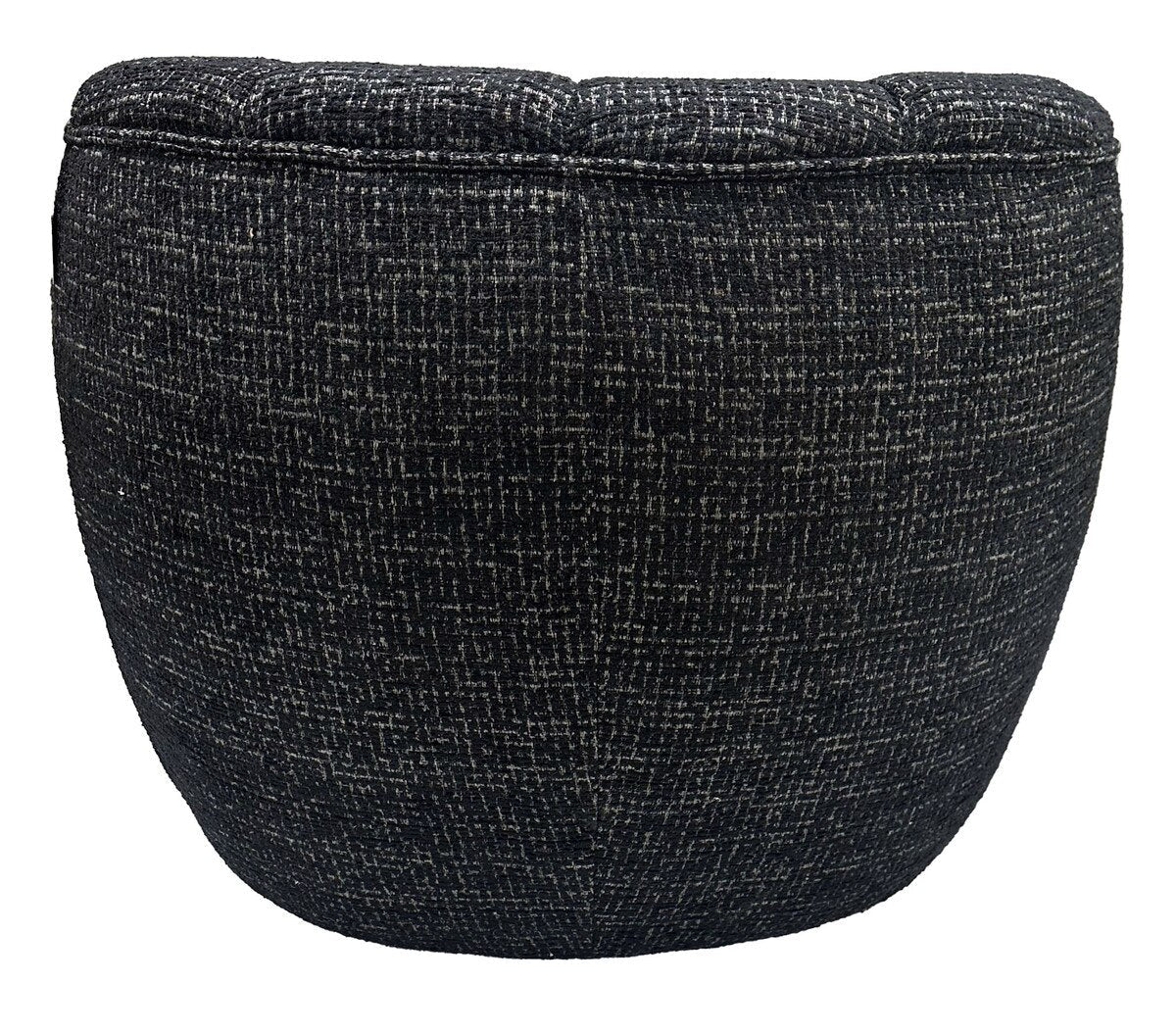 Cobble Swivel Accent Chair - Black & Silver