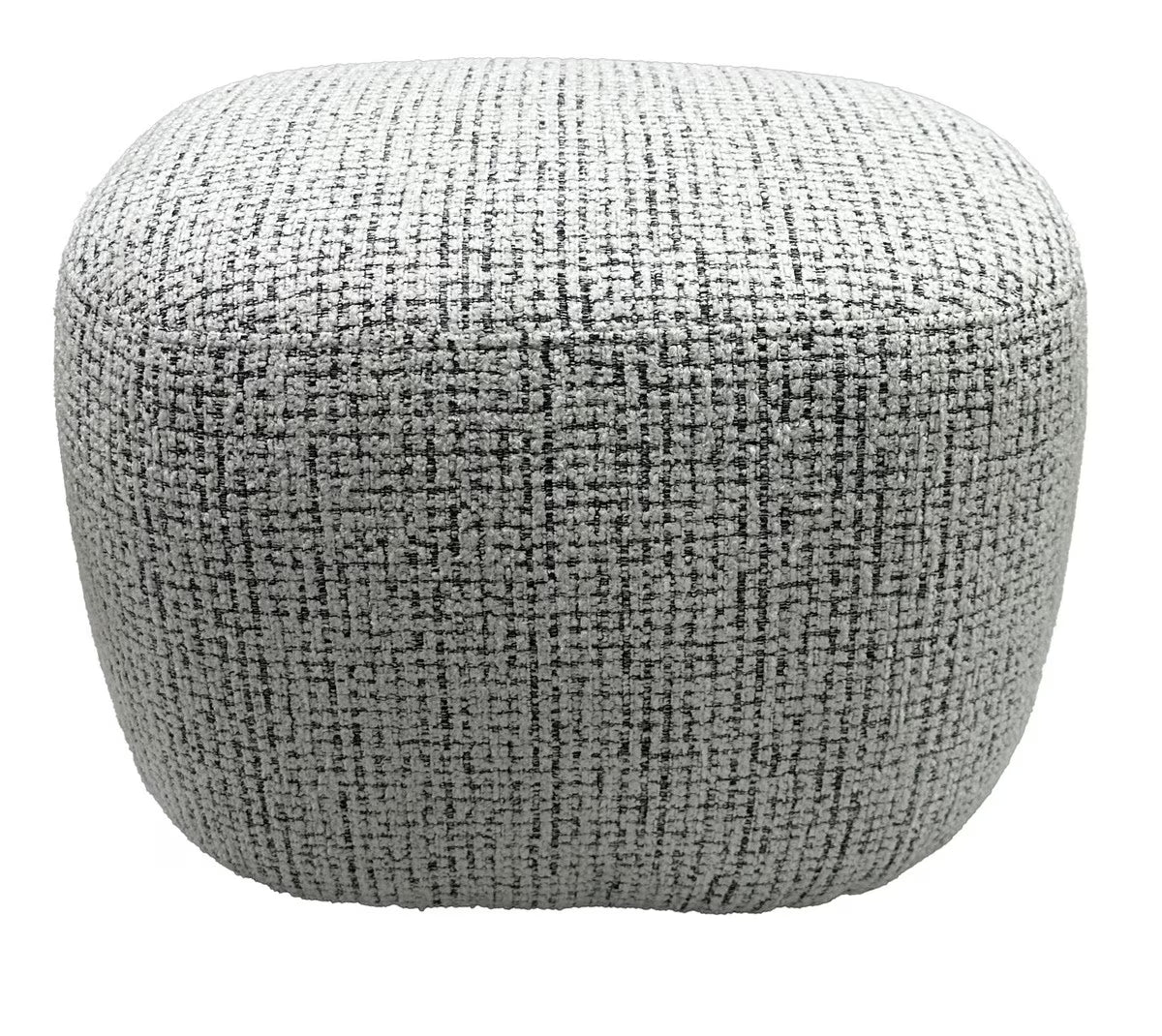 Amaro Accent Ottoman - White & Black