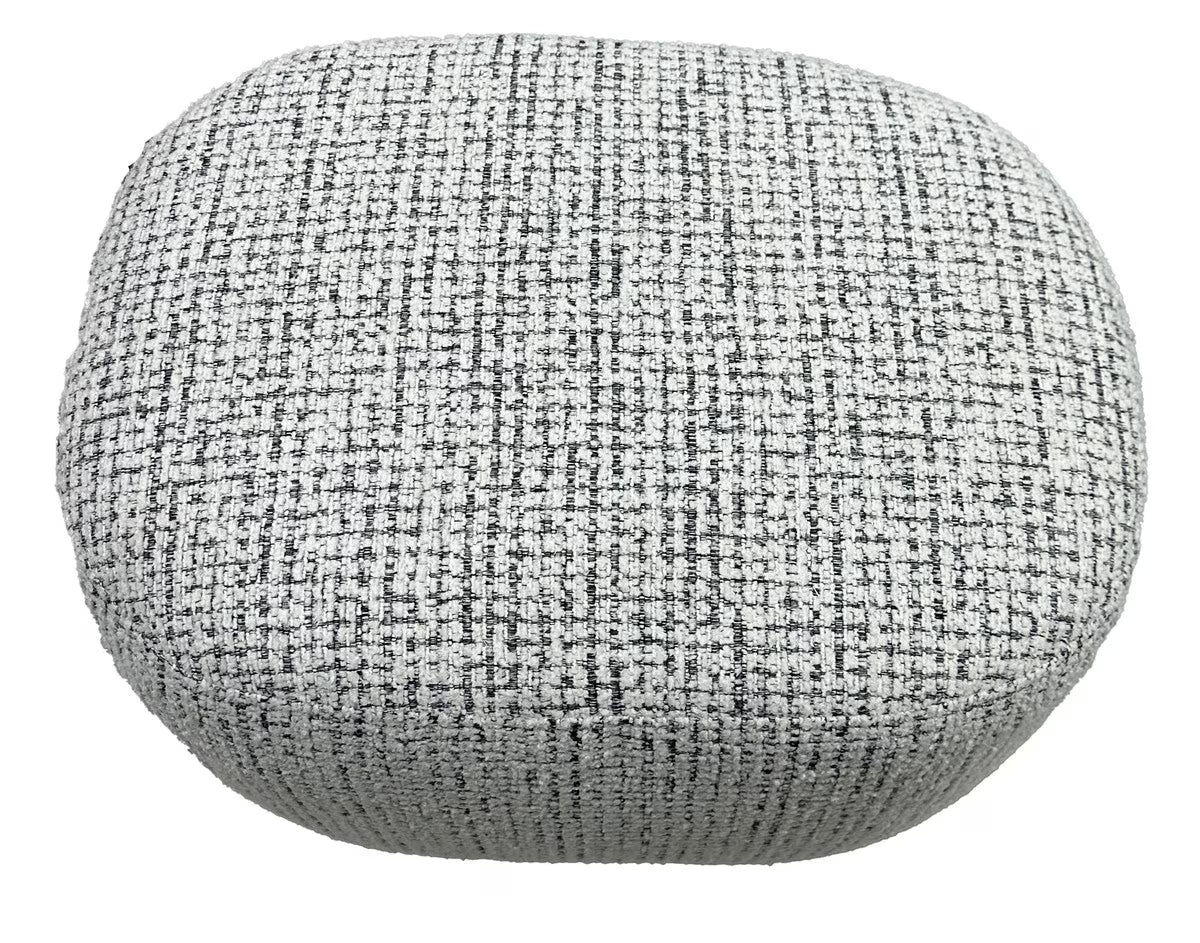 Amaro Accent Ottoman - White & Black