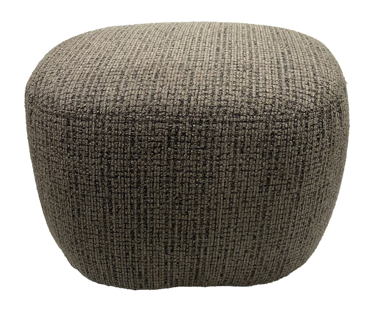 Amaro Accent Ottoman - Caramel & Black