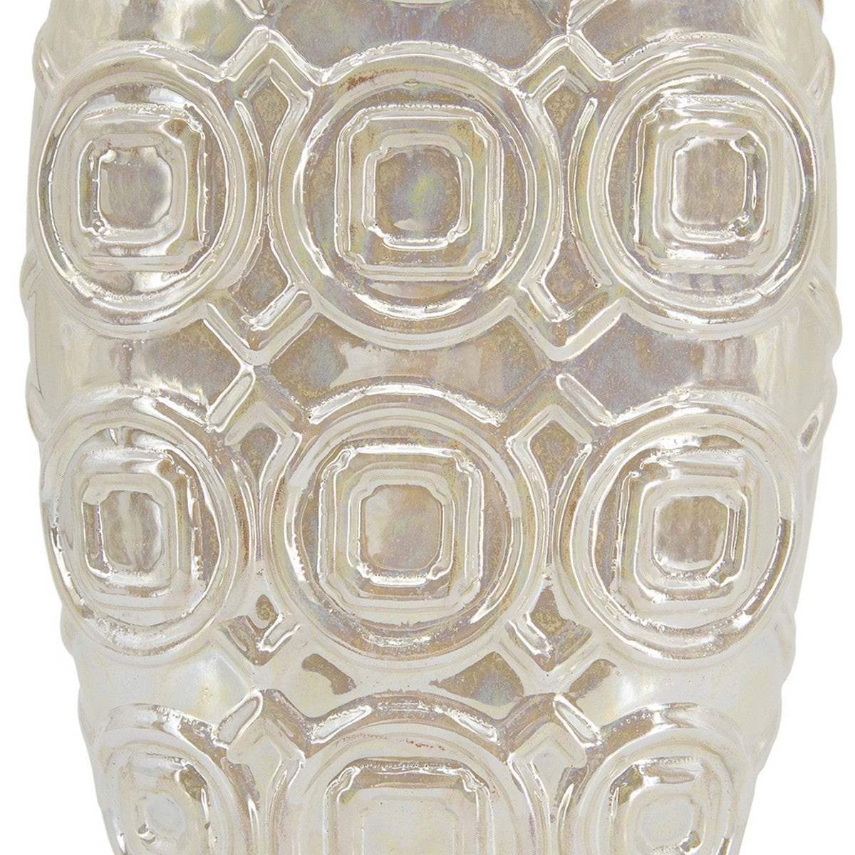 SHELBY SHORT IRIDESCENT GLAZE CERAMIC VASE