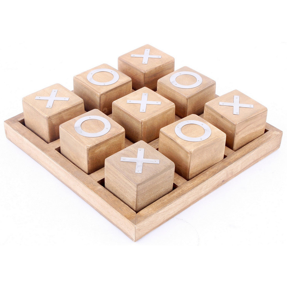 Large Natural Wooden Tic Tac Toe