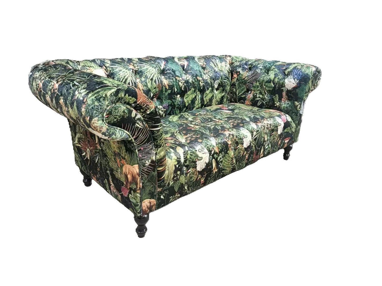 Hereford Chesterfield 2 Seat Sofa - Forest Green