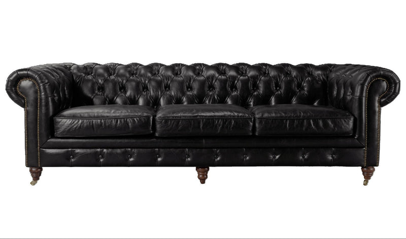 Windsor 3.5 Seater Leather Chesterfield Sofa