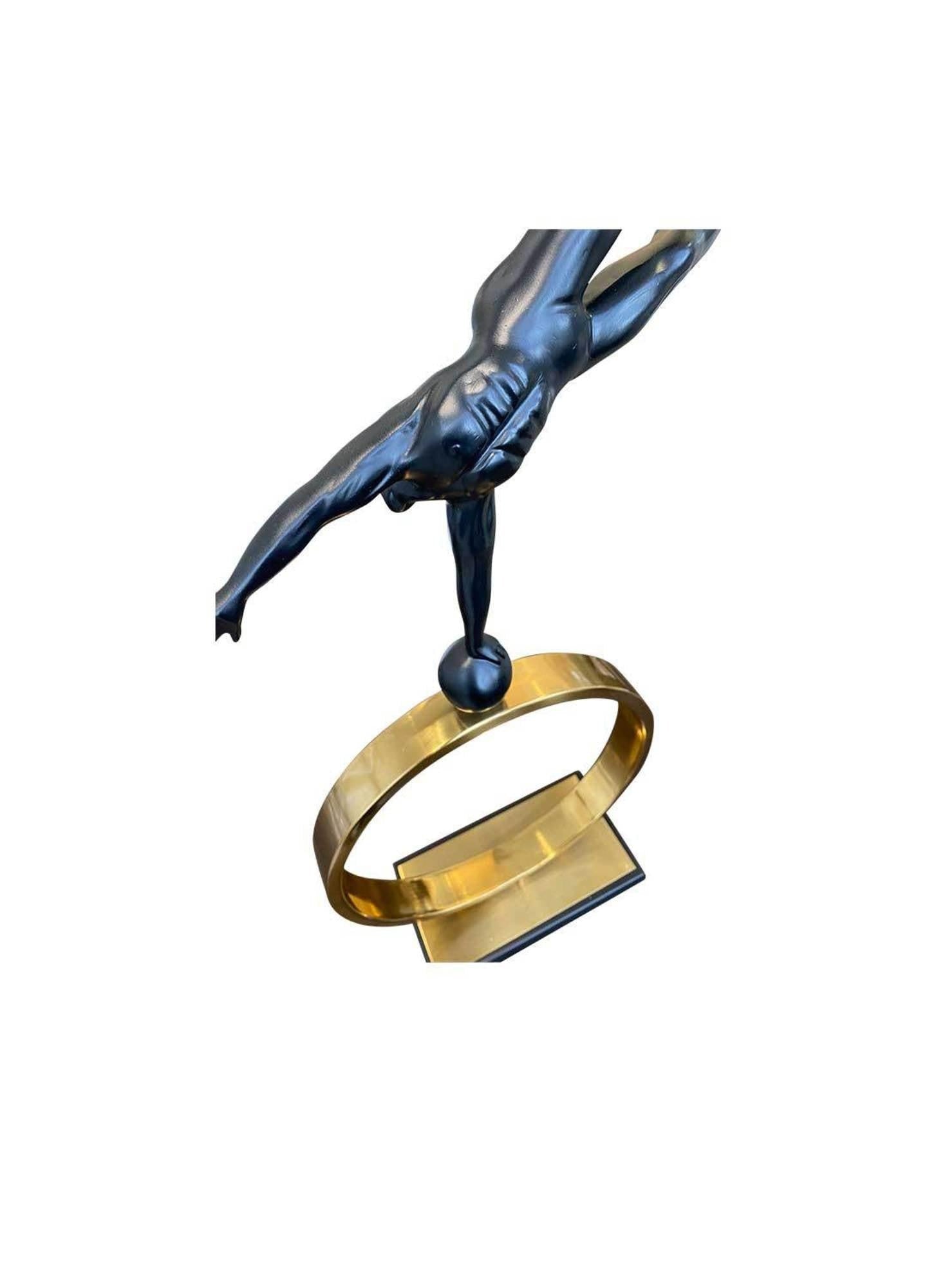 Gymnast Handstand On Metal Object