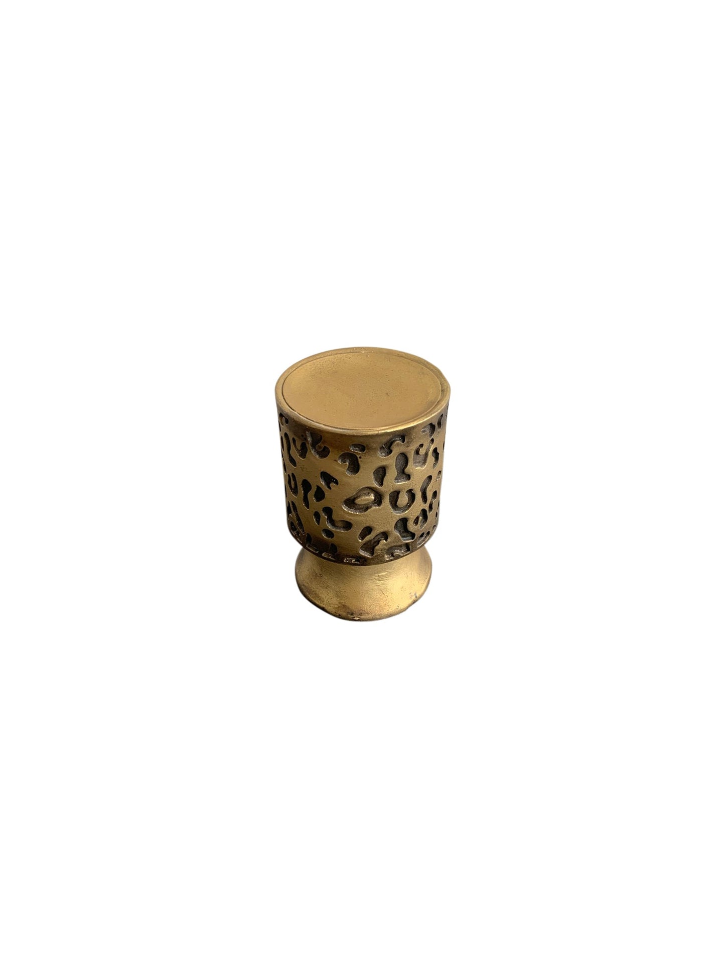 Leopard Design Candle Holder Small