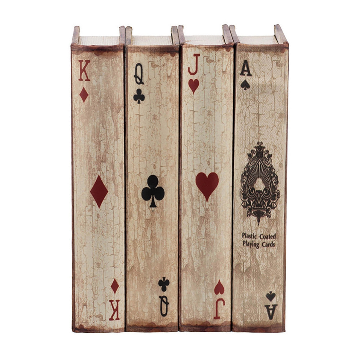 Playing Card Book Boxes S/4