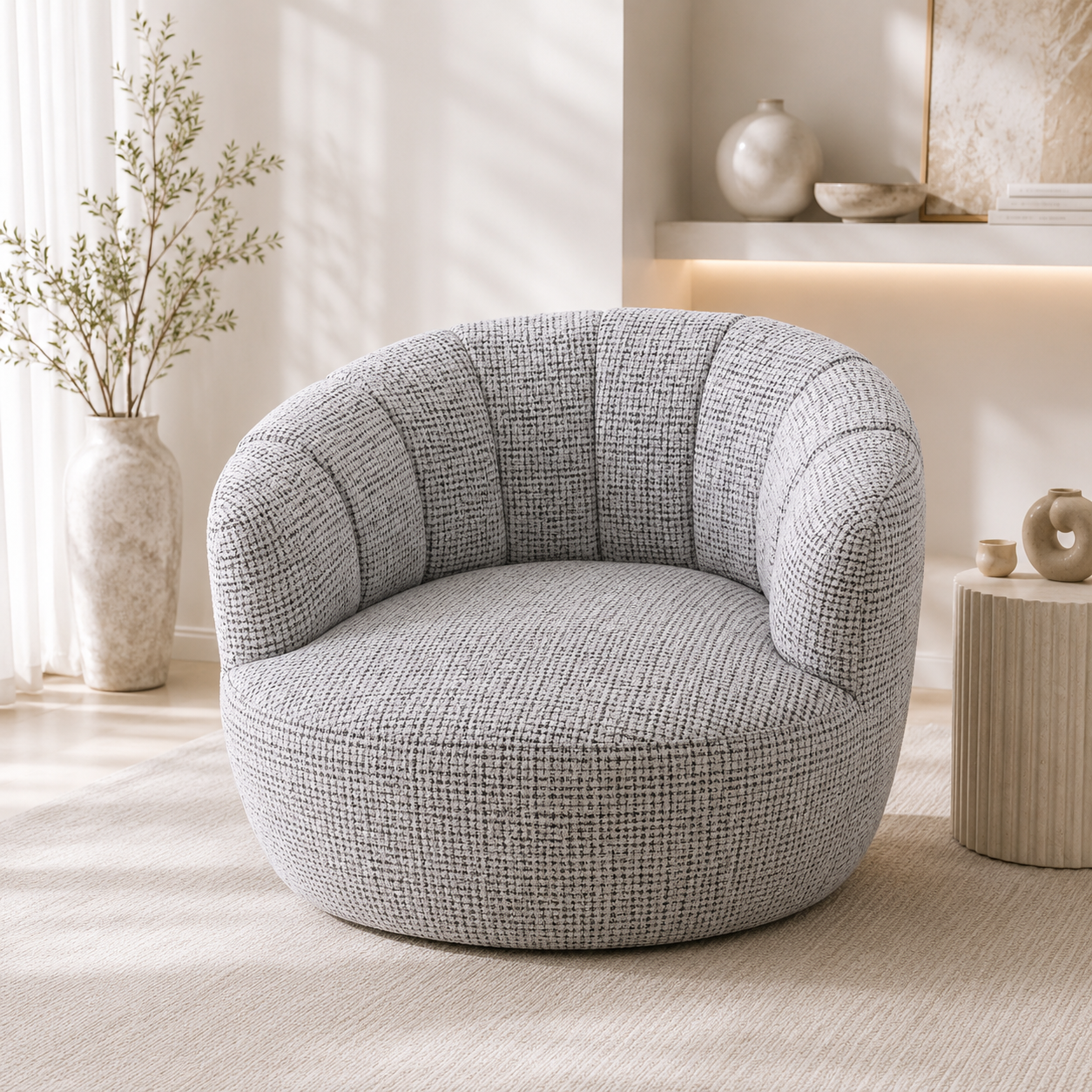 Luxury accent chairs and armchairs NZ — sheepskin, sherpa and boucle | Ayra Rose