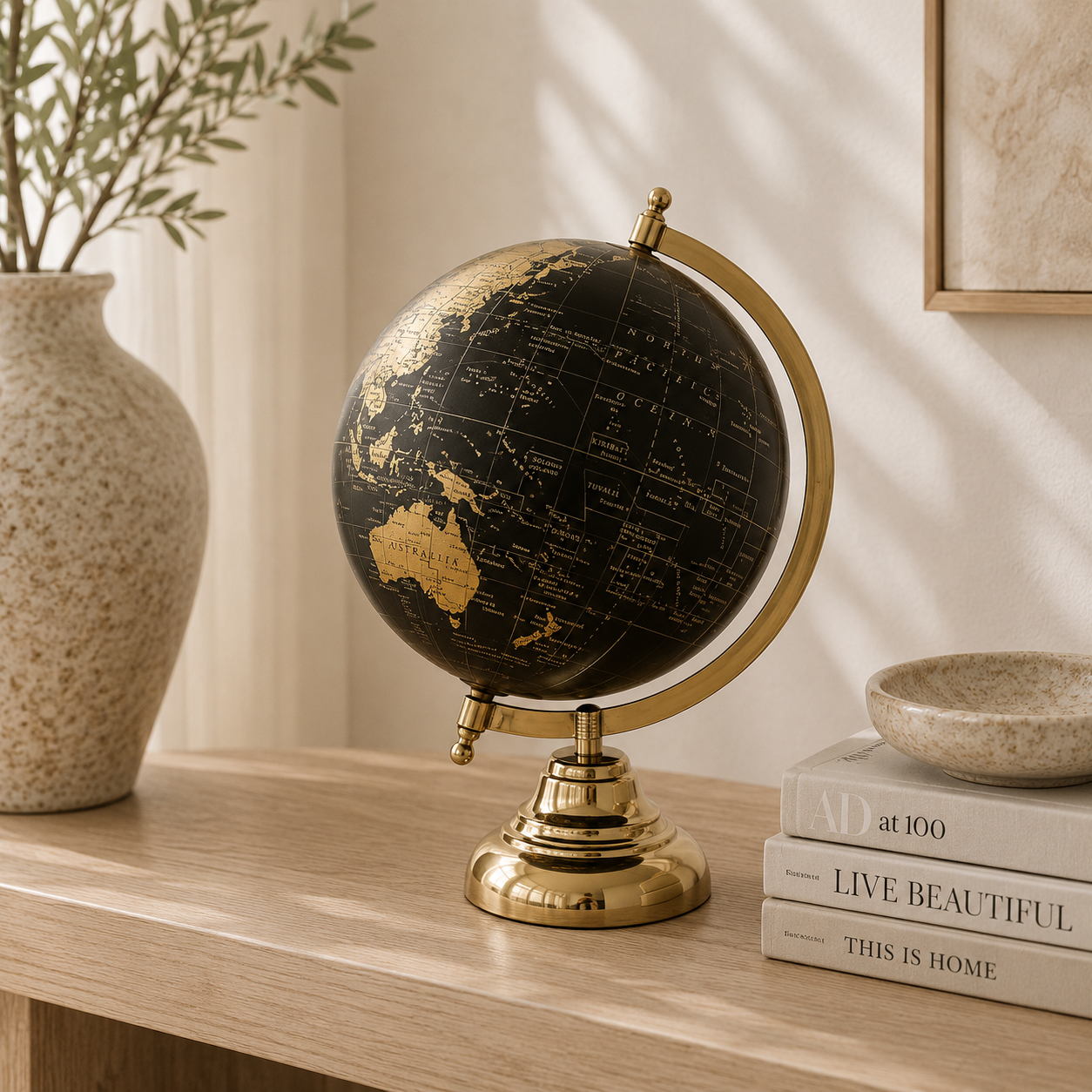 Decorative world globes NZ — antique and bar globes | Ayra Rose