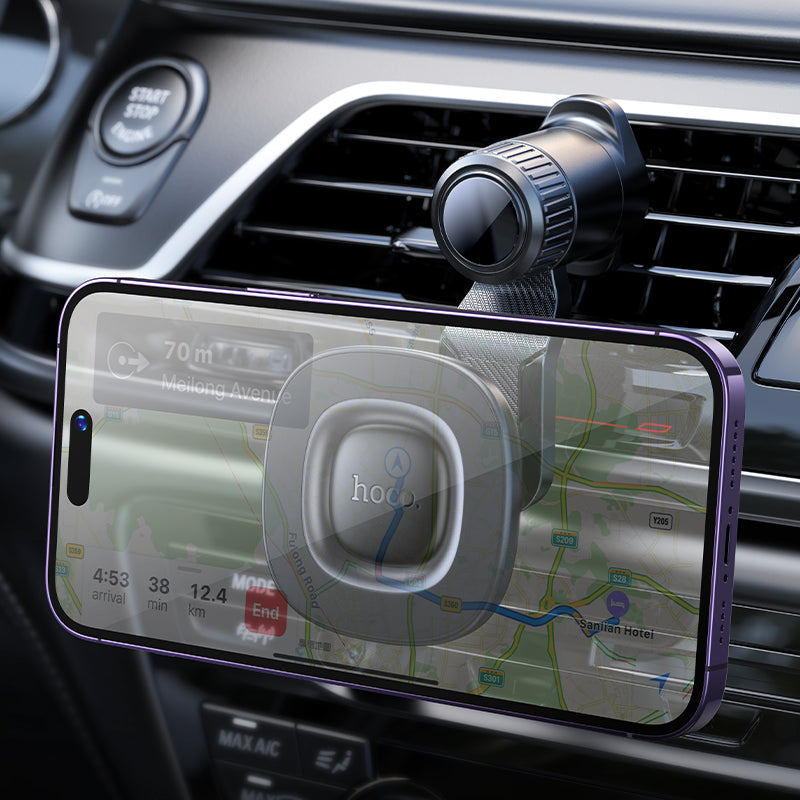 Round Magnetic Air Vent Phone Holder with Hook Locking (H74)
