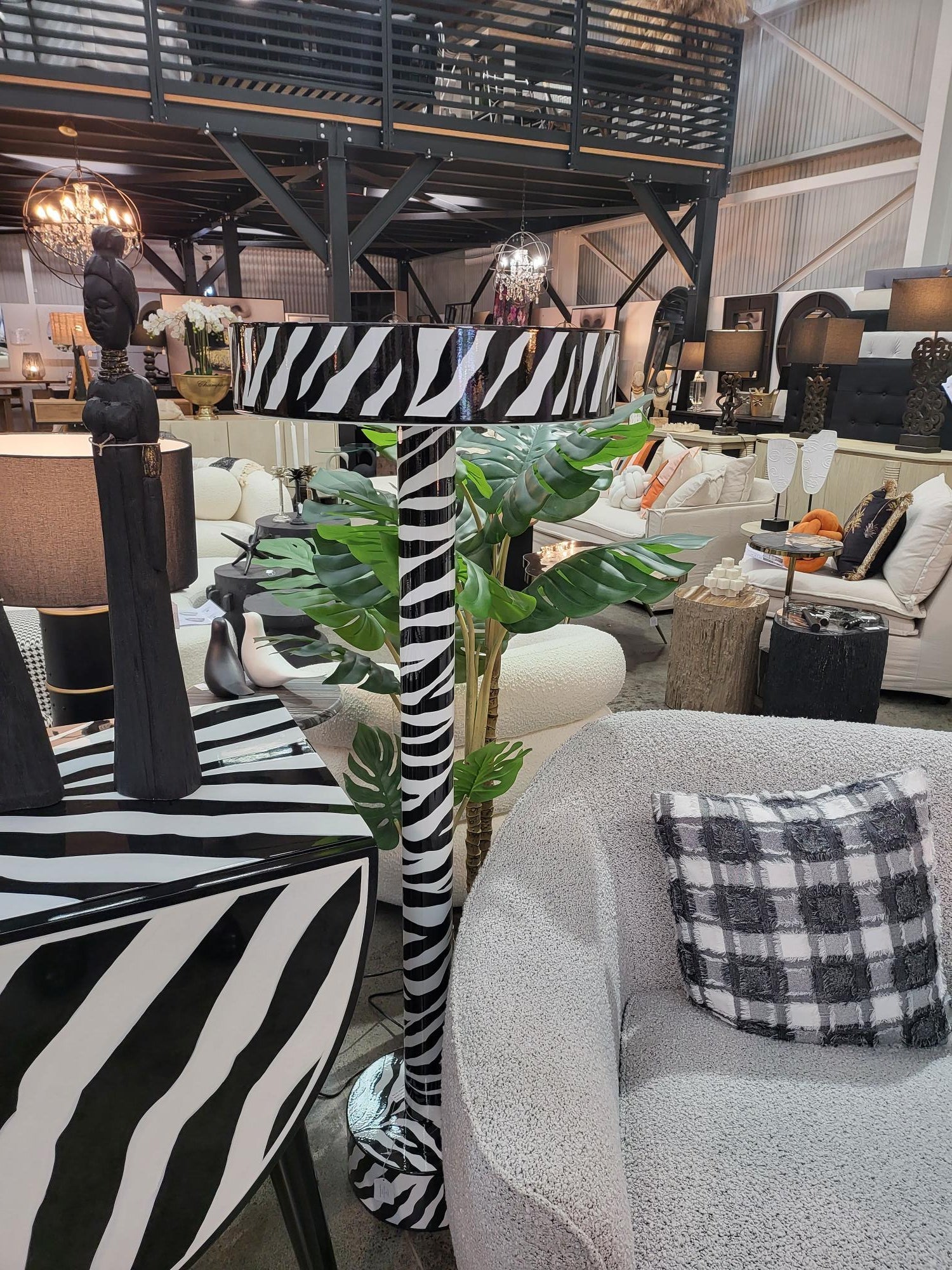 Zebra Floor Lamp 140cm