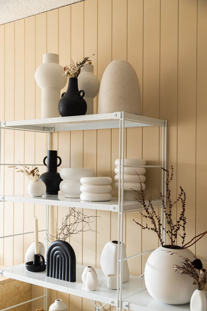 Swan Vase Black