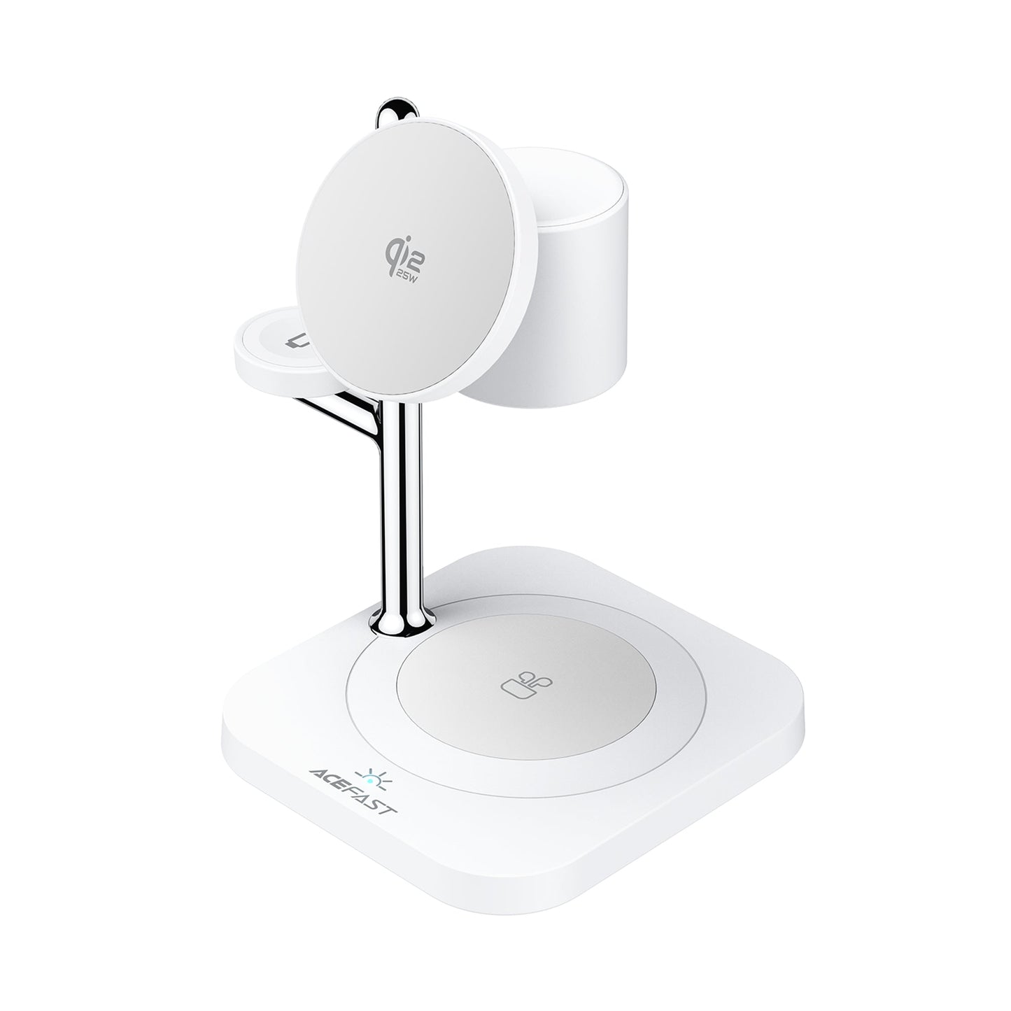 32.5W Qi2 Premium 3-in-1 Magnetic Wireless Charger with Night Ambient Light (E39)
