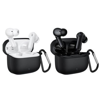 Semi-In-Ear TWS Earbuds with 7 Hours, Carry Case and Snap Hook (EQ30) White
