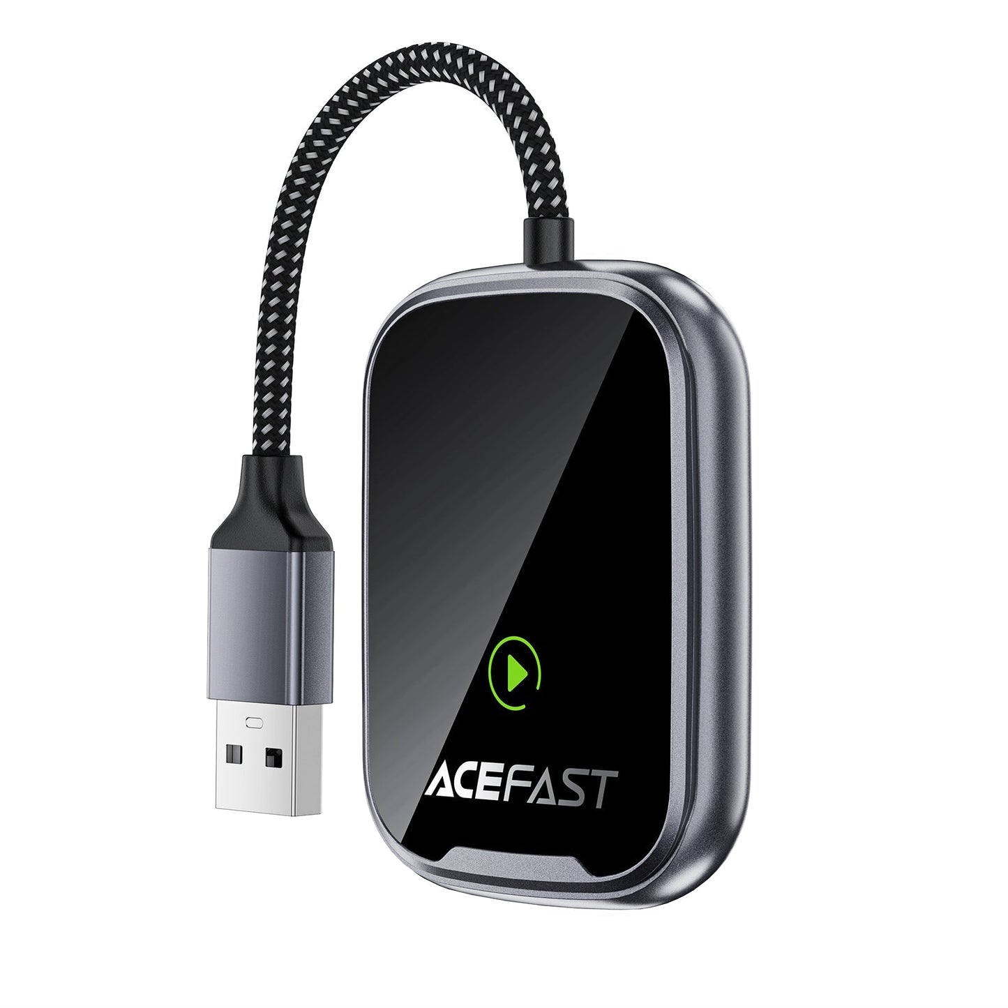 Wireless Adaptor for Apple CarPlay & Android Auto with USB-A & USB-C Plug (QC1)