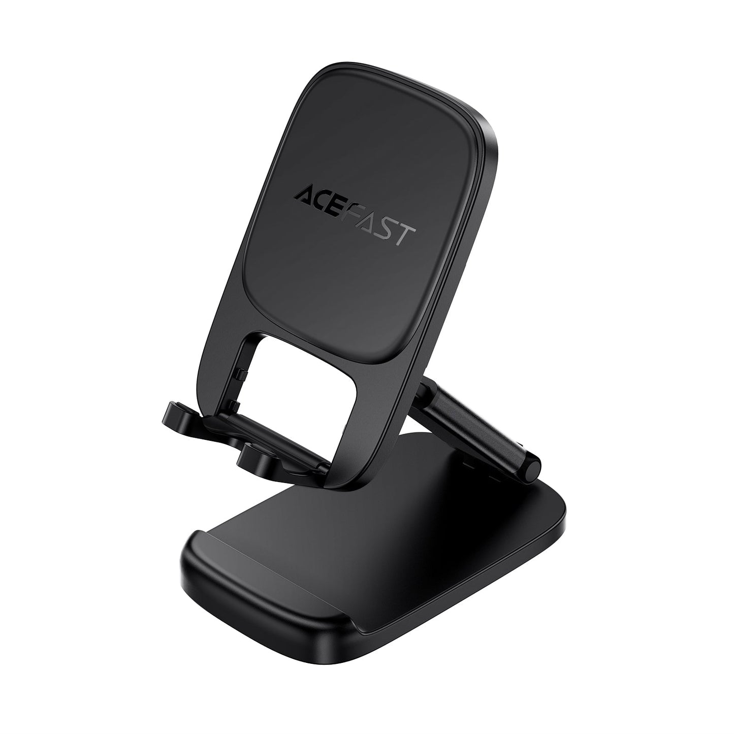 Premium Foldable Desktop Phone Stand | Adjustable Dual-Axis Mobile Holder with Retractable Arm (E45)