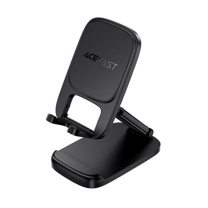 Premium Foldable Desktop Phone Stand | Adjustable Dual-Axis Mobile Holder with Retractable Arm (E45)