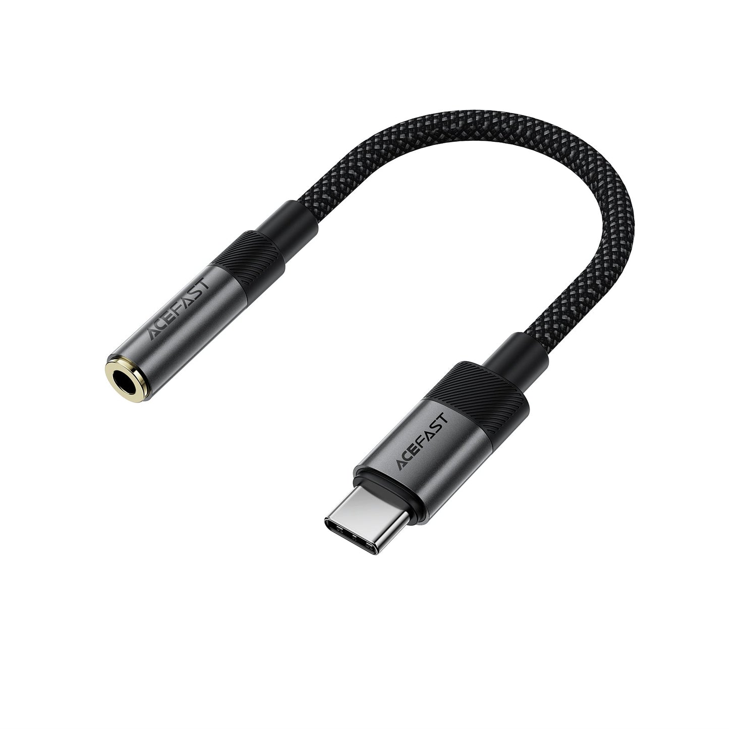 Premium Nylon Braided USB-C to 3.5mm Aux Audio Adaptor (J12)