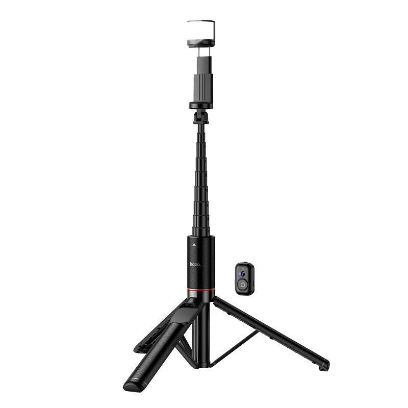 Premium Bluetooth Selfie Stick with 1.36m Tripod, Dual-Color LED Fill Light (K34)