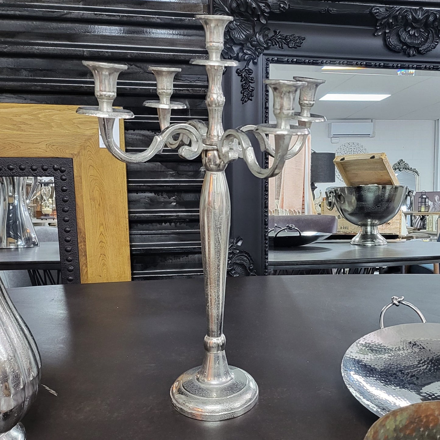 Aluminium Tall Candelabra