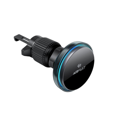 25W Qi2 Wireless Charging Phone Holder for Air Vent, with Active Cooling, Ambient Light (D61)