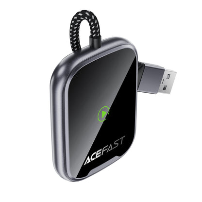 Wireless Adaptor for Apple CarPlay & Android Auto with USB-A & USB-C Plug (QC1)