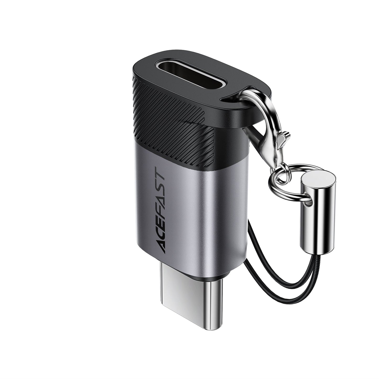 Premium Nylon Braided Lightning to USB-C Adapter | 60W Fast Charging & Data Sync Dongle (J19)