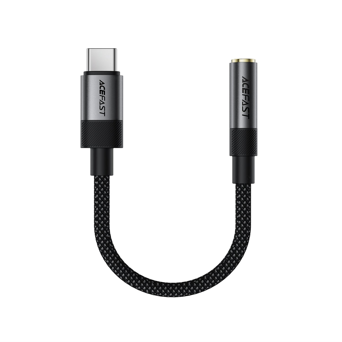 Premium Nylon Braided USB-C to 3.5mm Aux Audio Adaptor (J12)