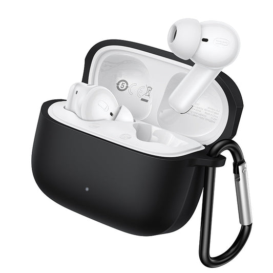 Semi-In-Ear TWS Earbuds with 7 Hours, Carry Case and Snap Hook (EQ30) White