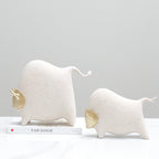 Golden Face Bull Statue Small