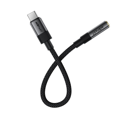 Premium Nylon Braided USB-C to 3.5mm Aux Audio Adaptor (J12)