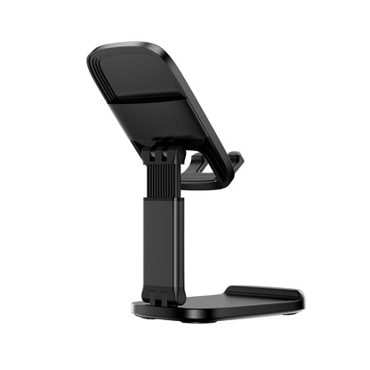 Premium Foldable Desktop Phone Stand | Adjustable Dual-Axis Mobile Holder with Retractable Arm (E45)