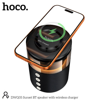 15W 4-in-1 Magnetic Wireless Fast Charger, with Wireless Speaker, Ambient Light (DWQ05)