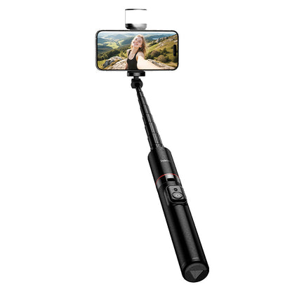 Premium Bluetooth Selfie Stick with 1.36m Tripod, Dual-Color LED Fill Light (K34)