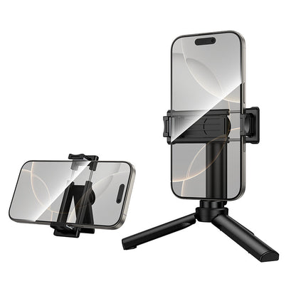 Ultra Compact Multifunctional Selfie Stick with Mini Detachable 20cm Tripod, Camera Mount (K100)