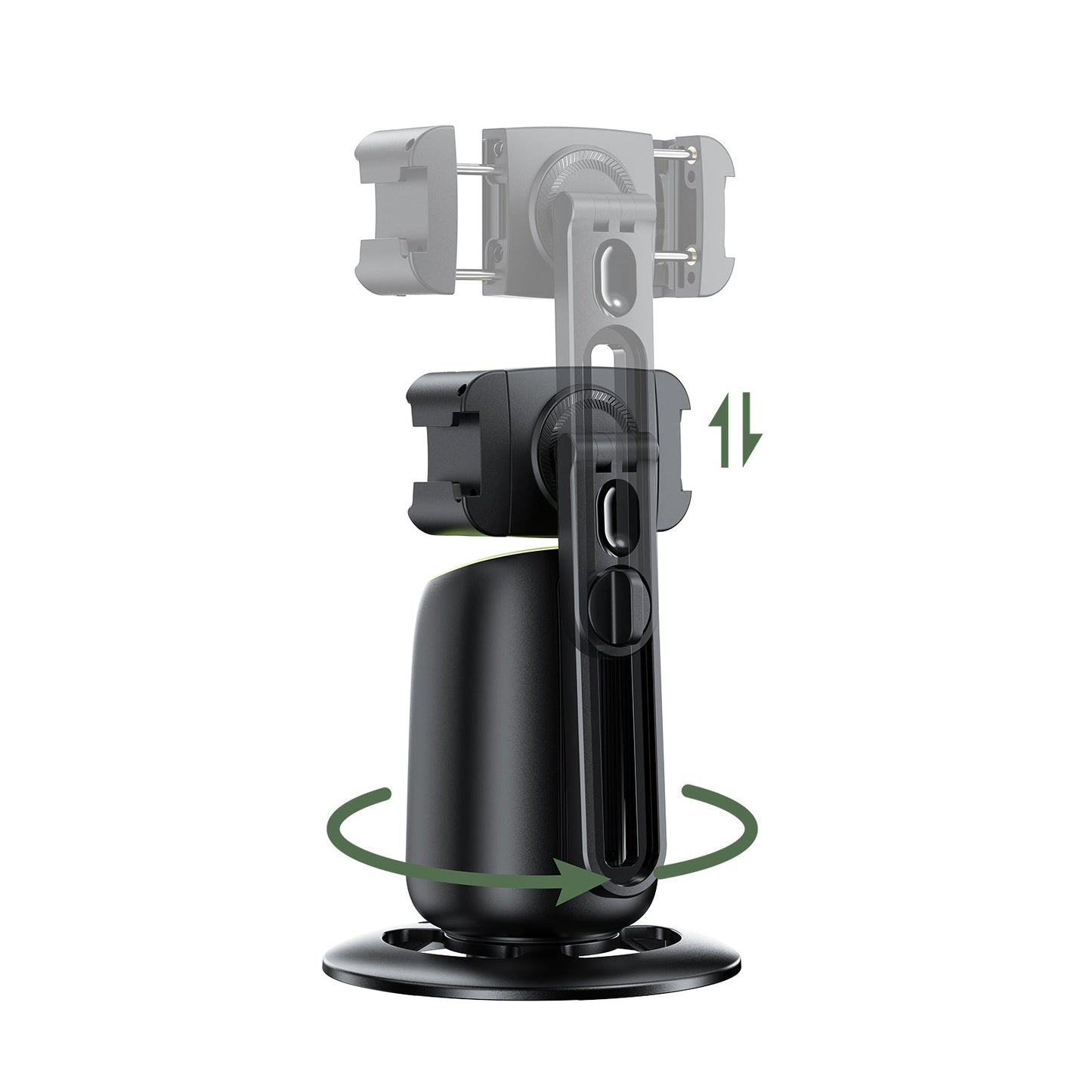 360° AI Face Tracking Smart Mount | Auto-Tracking PTZ Phone Holder for Vlogging & Streaming (E44)