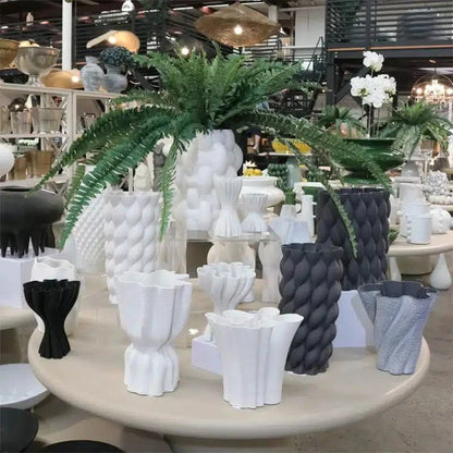 3D Vase Cody - White