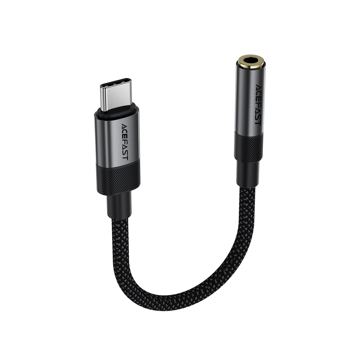 Premium Nylon Braided USB-C to 3.5mm Aux Audio Adaptor (J12)