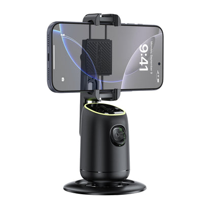 360° AI Face Tracking Smart Mount | Auto-Tracking PTZ Phone Holder for Vlogging & Streaming (E44)