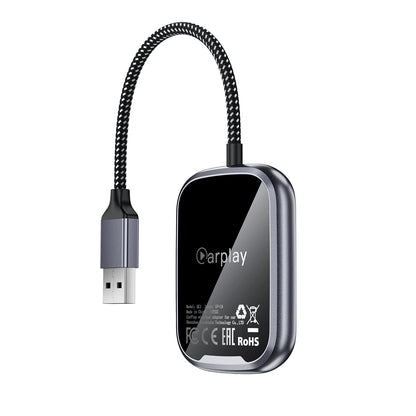 Wireless Adaptor for Apple CarPlay & Android Auto with USB-A & USB-C Plug (QC1)