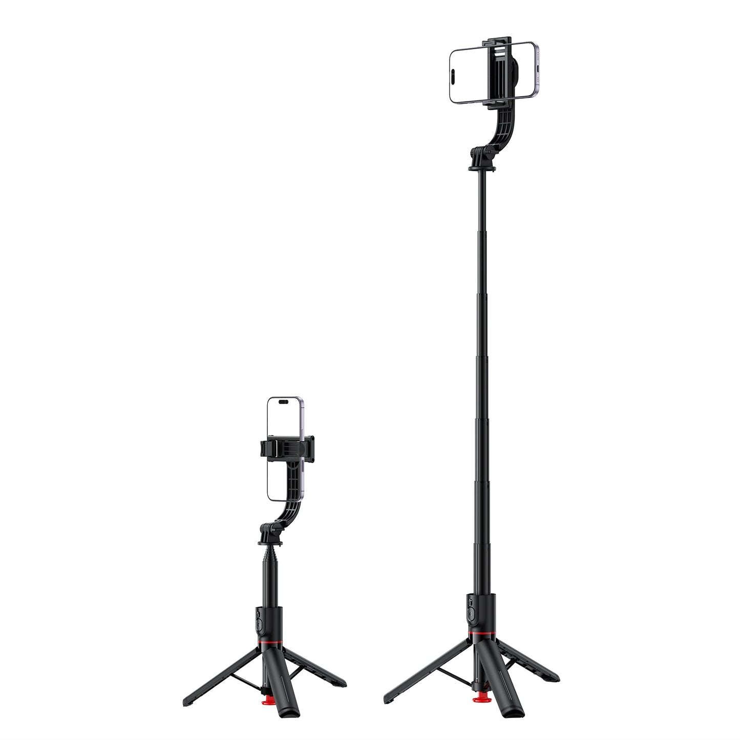 Premium 1.05m Selfie Stick with Drop-to-Open Tripod | Portable Aluminum Stand with Bluetooth Remote (E42)