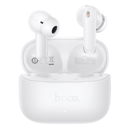 Semi-In-Ear TWS Earbuds with 7 Hours, Carry Case and Snap Hook (EQ30) White