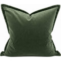 Snugg & Co Cotton Velvet Cushion - Green