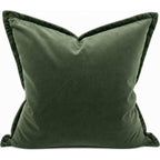 Snugg & Co Cotton Velvet Cushion - Green